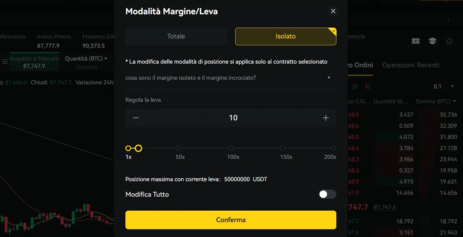 Leva finanziaria su BYDFi