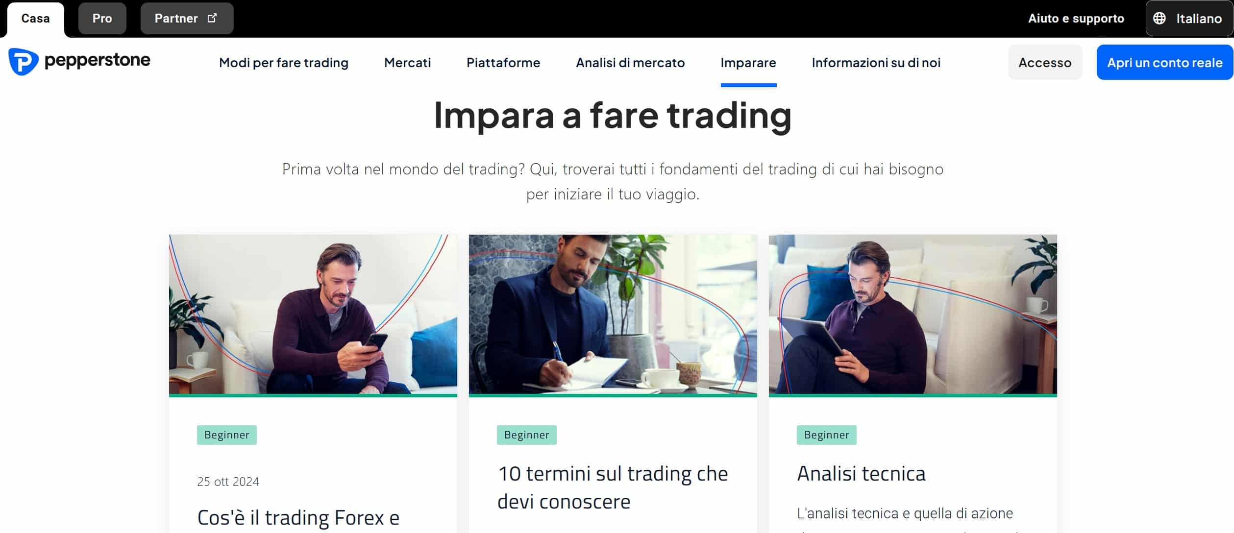 Pepperstone formazione - Academy