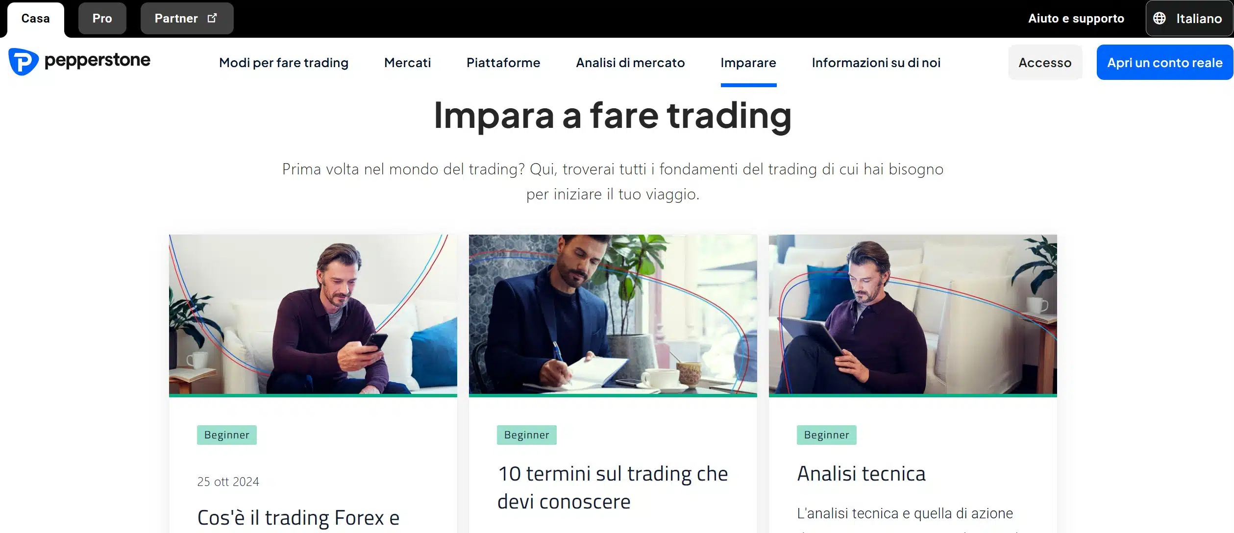 Pepperstone formazione - Academy