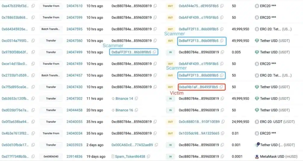 poisoning address scam crypto