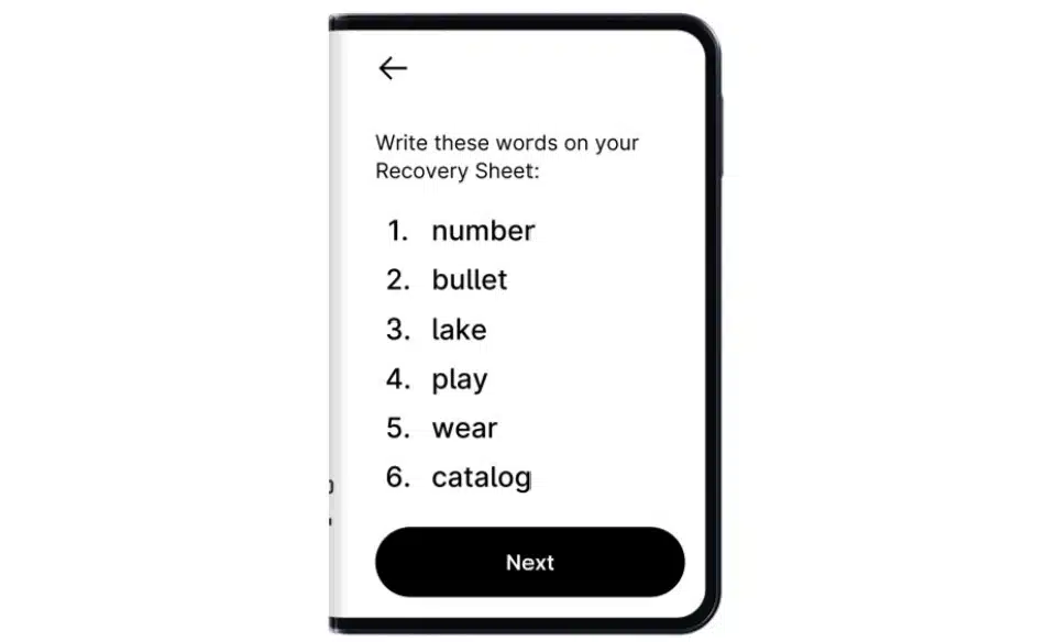 Recovery Sheet Ledger Stax