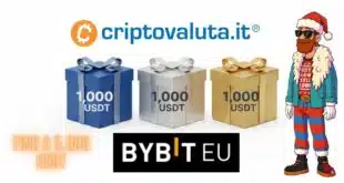 Regalo Natale Bonus Criptovaluta.it e Bybit