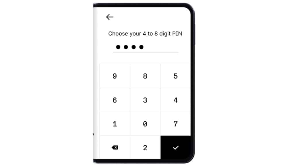 Settaggio del PIN su Ledger Stax