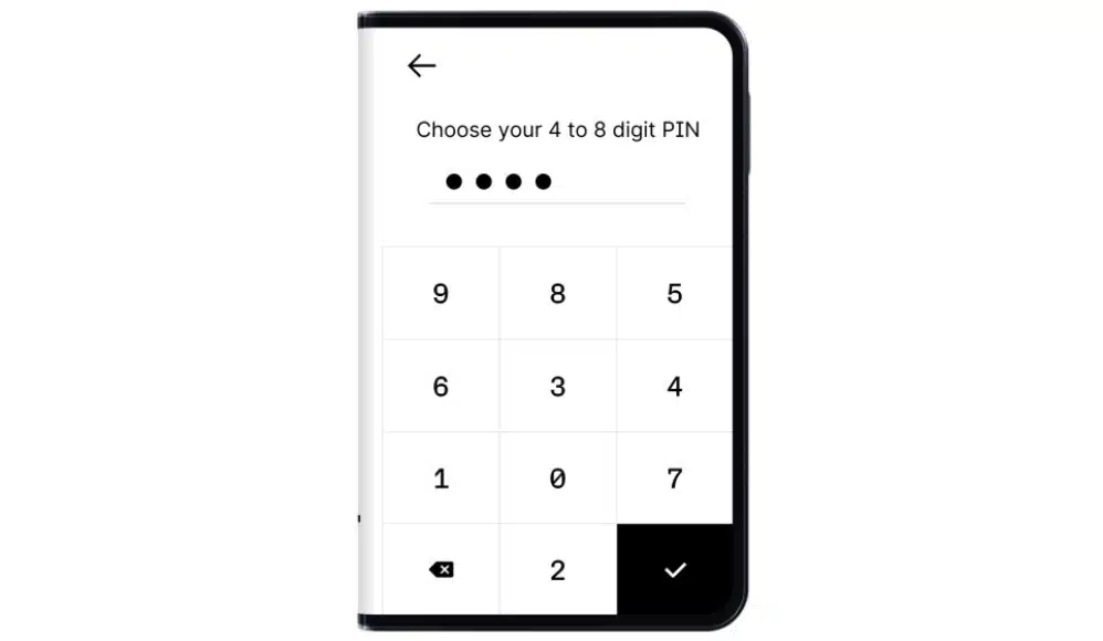 Settaggio del PIN su Ledger Stax
