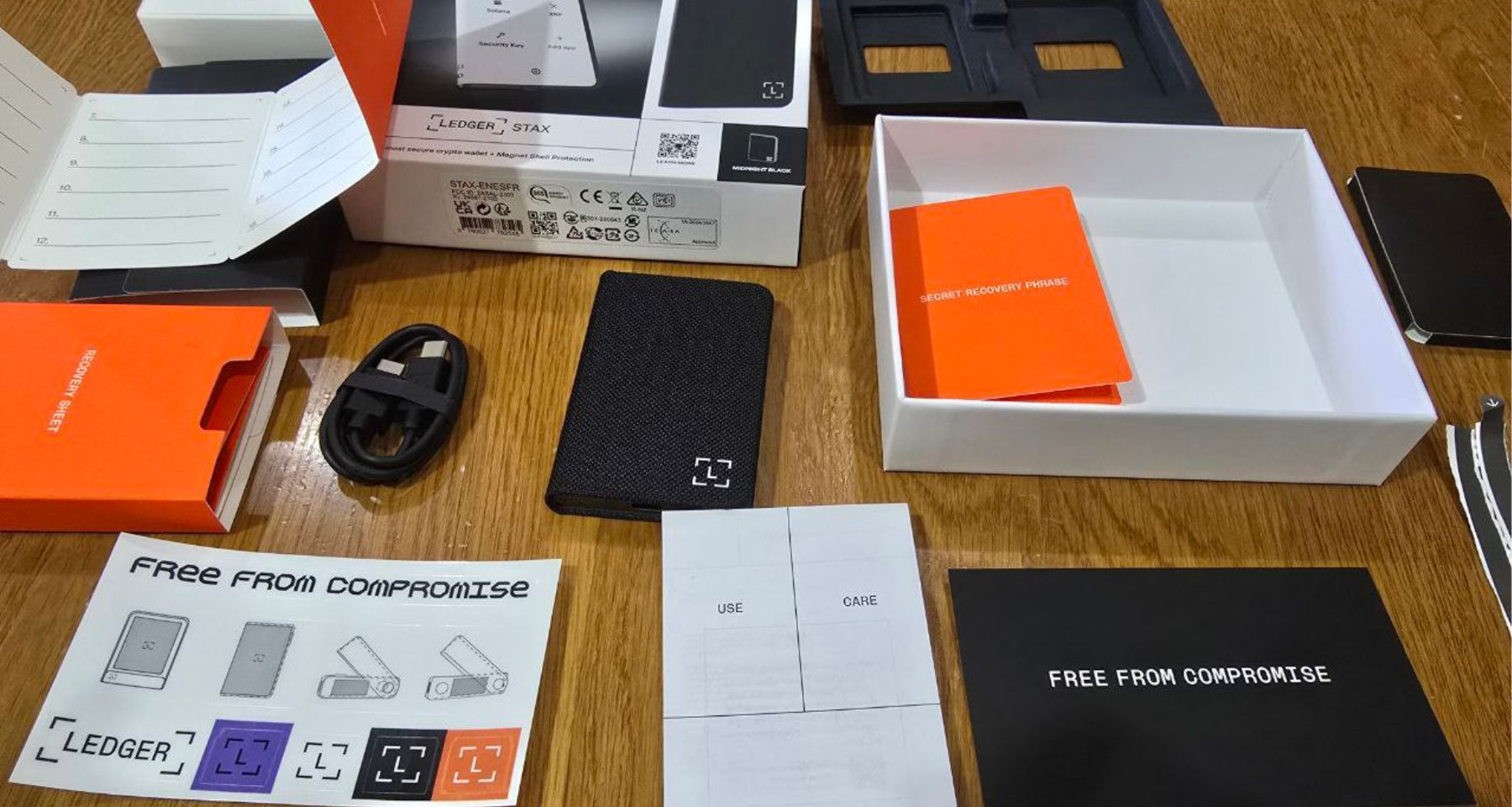 Unboxing Ledger Stax