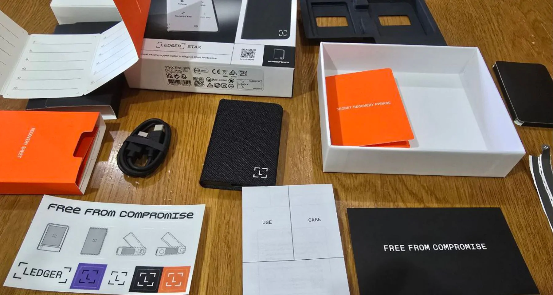 Unboxing Ledger Stax