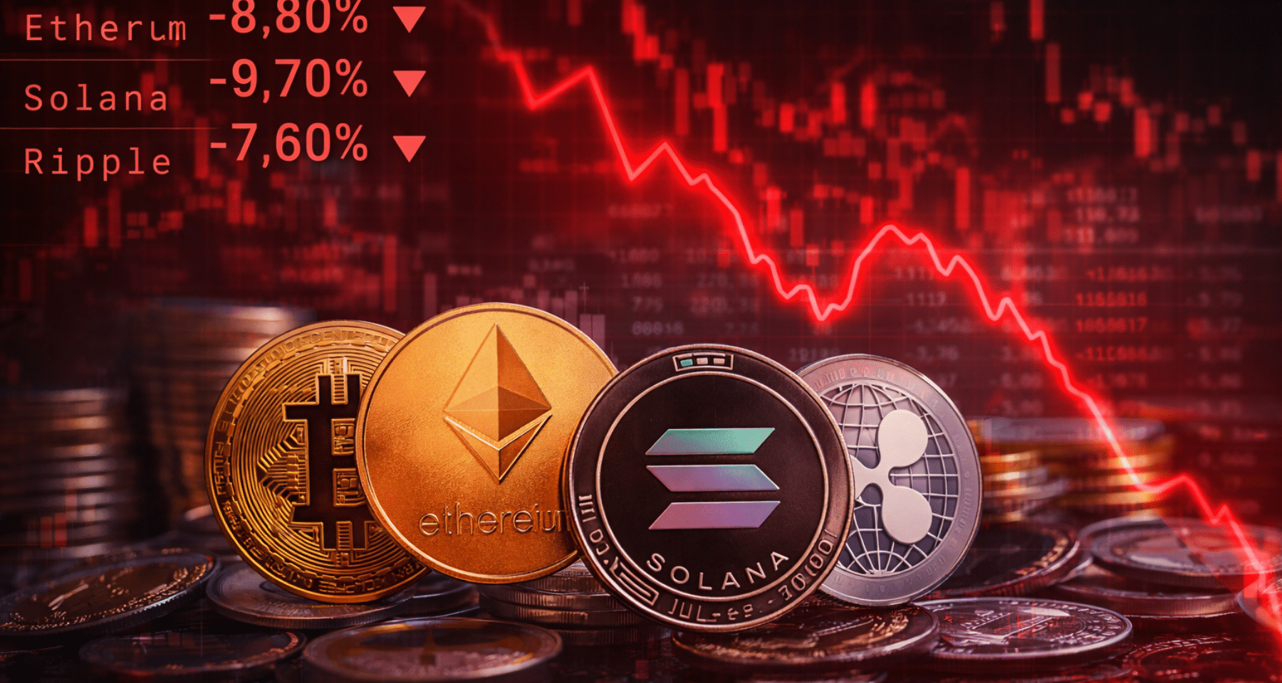 Shock crypto: crollano Bitcoin ed Ethereum, liquidazioni per 1,68 miliardi | Cosa succede
