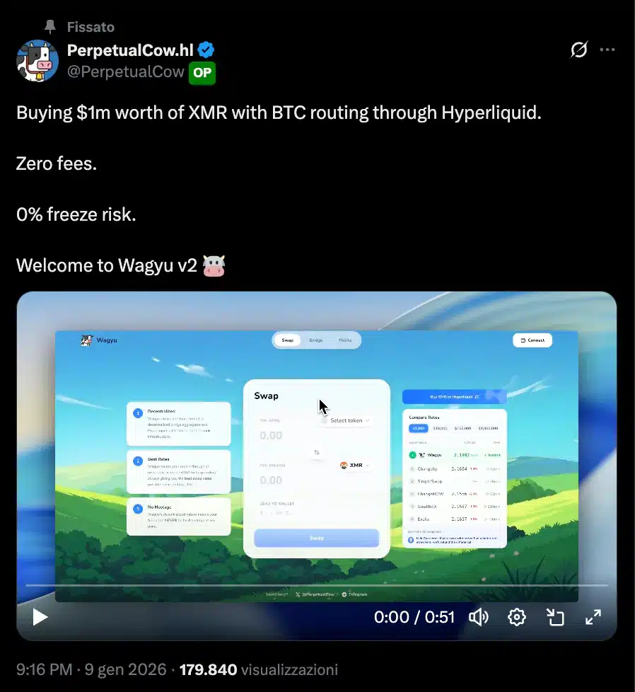 Wagyu, post sviluppatore