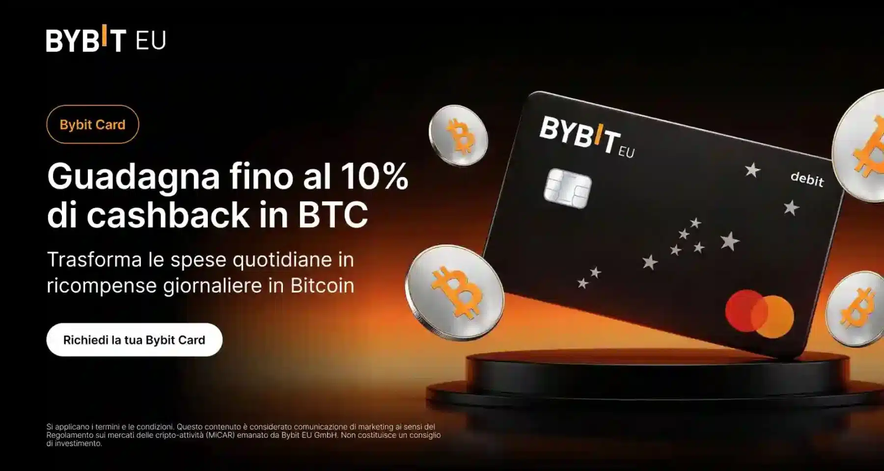 Bybit Card EU Cashback in BTC