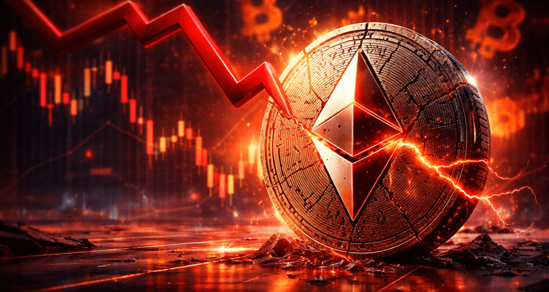 Ethereum, sesto mese in rosso e crollo del 64% dall'ATH: tutti i livelli tecnici [Analisi]
