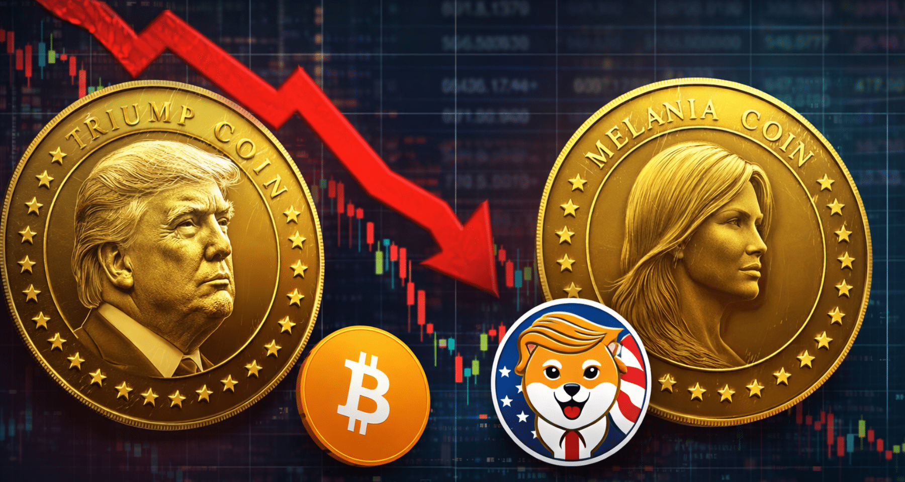 Crollo $TRUMP e Melania Coin | Trump Media (DJT) lancia nuovo token ma attenzione [Analisi]