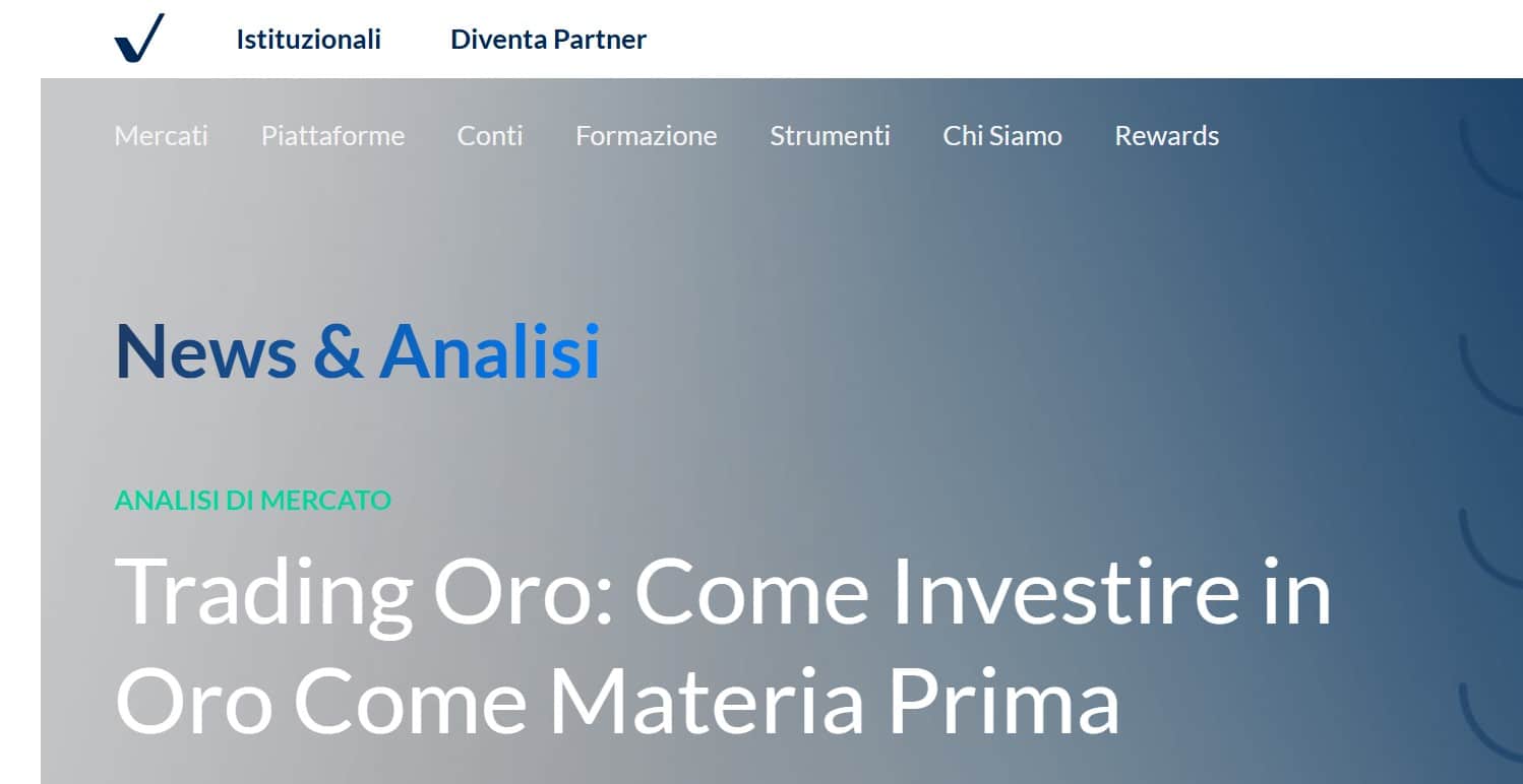 ActivTrades - piattaforma per trading oro