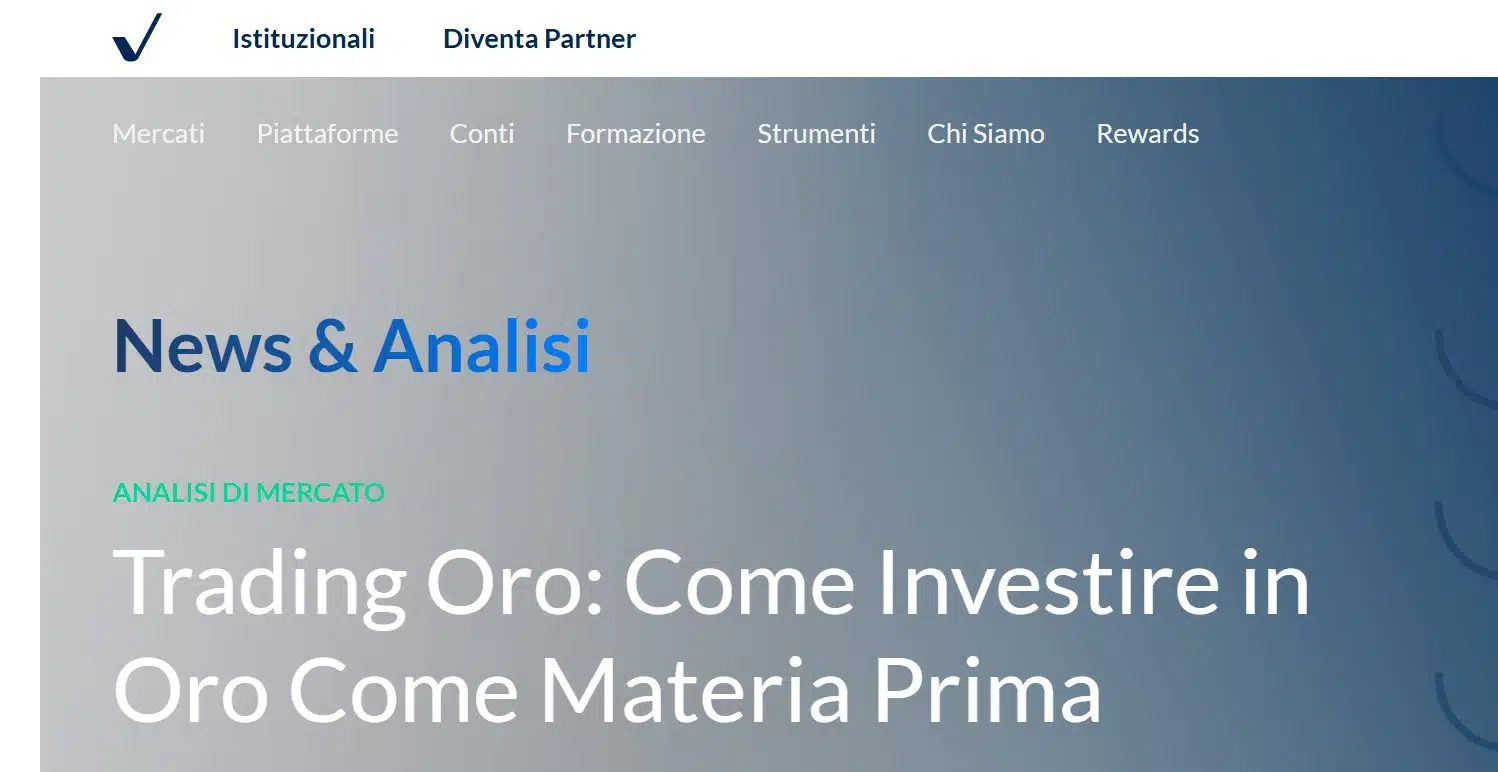 ActivTrades - piattaforma per trading oro