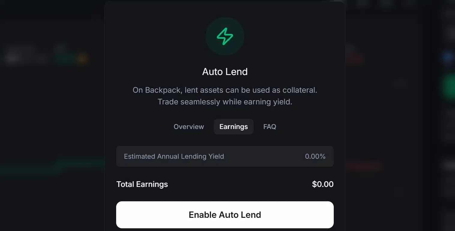 Auto Lend su Backpack