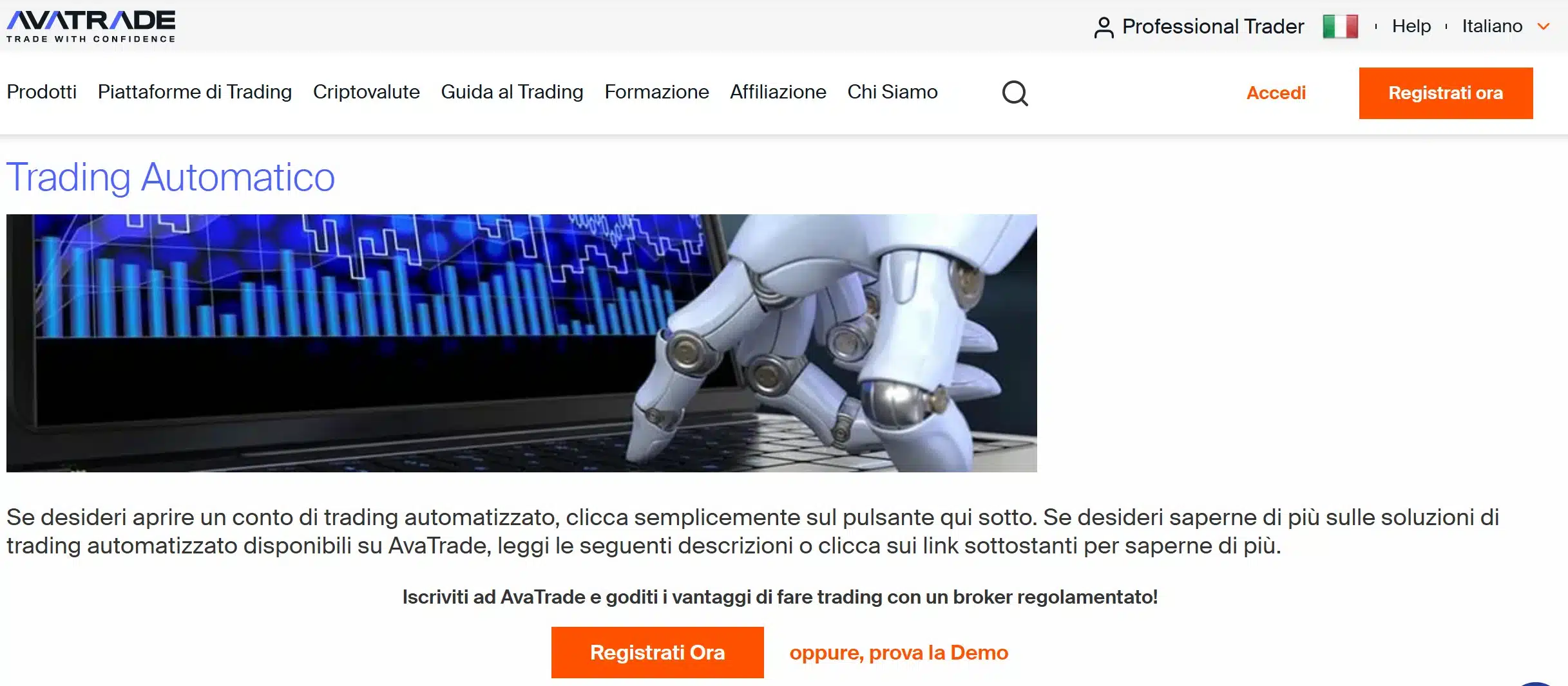 AvaTrade - trading automatico