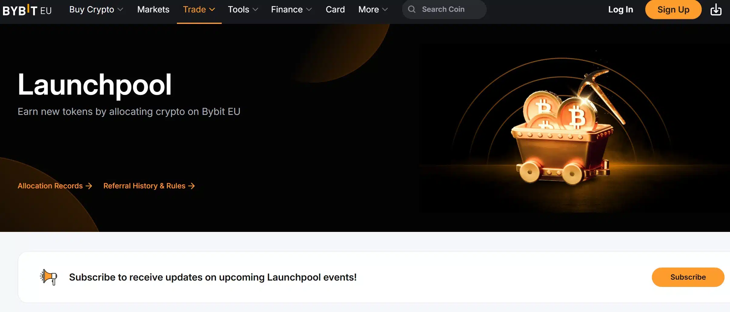 Bybit Launchpad / Launchpool