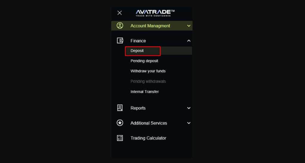 Deposito su AvaTrade broker