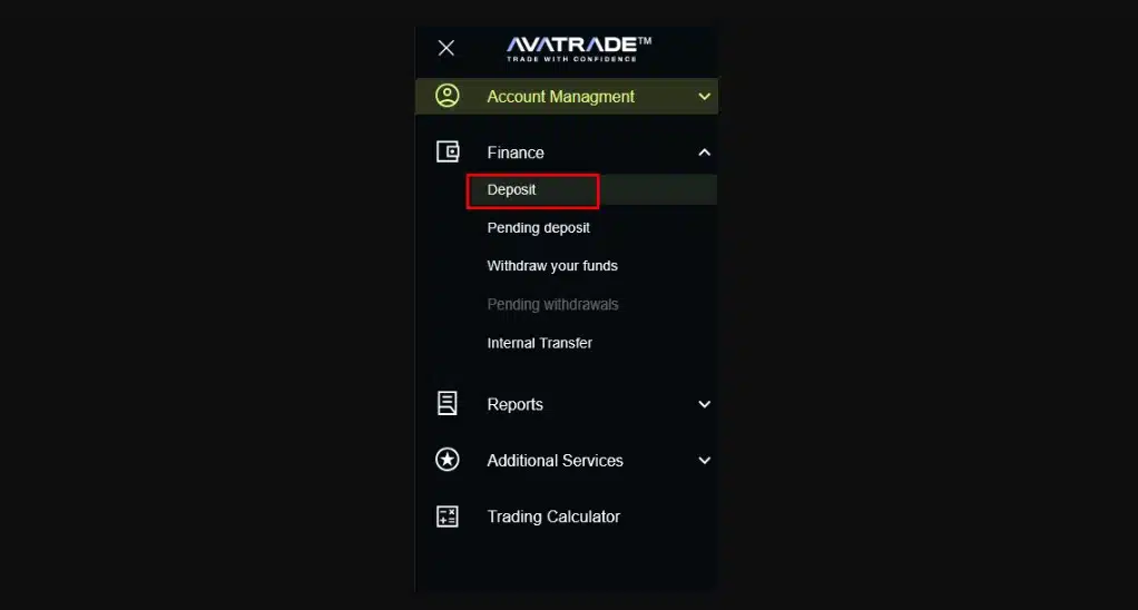 Deposito su AvaTrade broker
