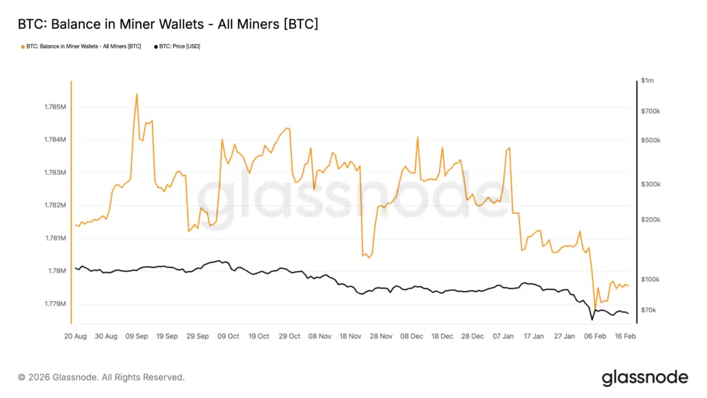 Bilancio BTC miners