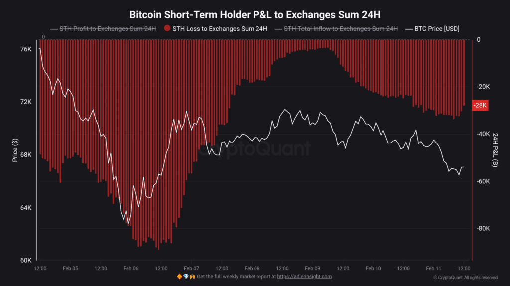 Short-term Bitcoin PNL