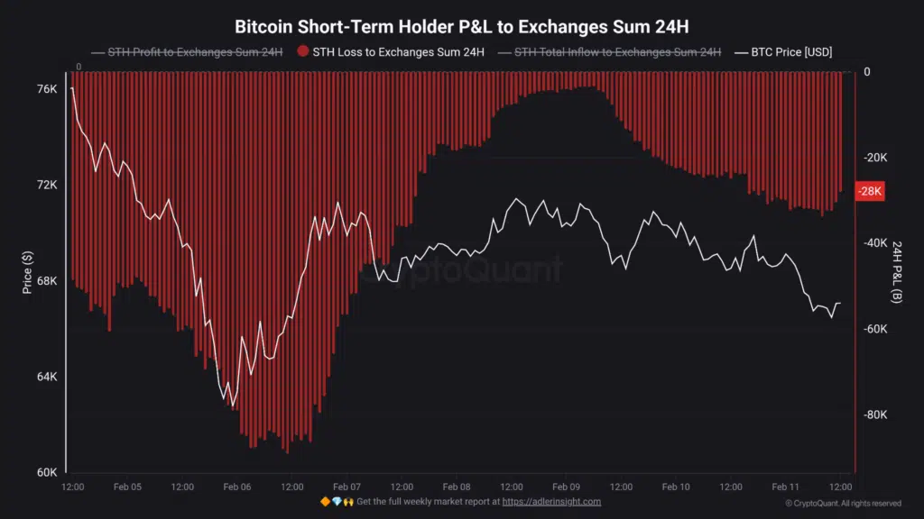 Short-term Bitcoin PNL