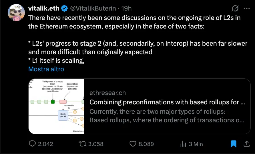 Vitalik critica i L2