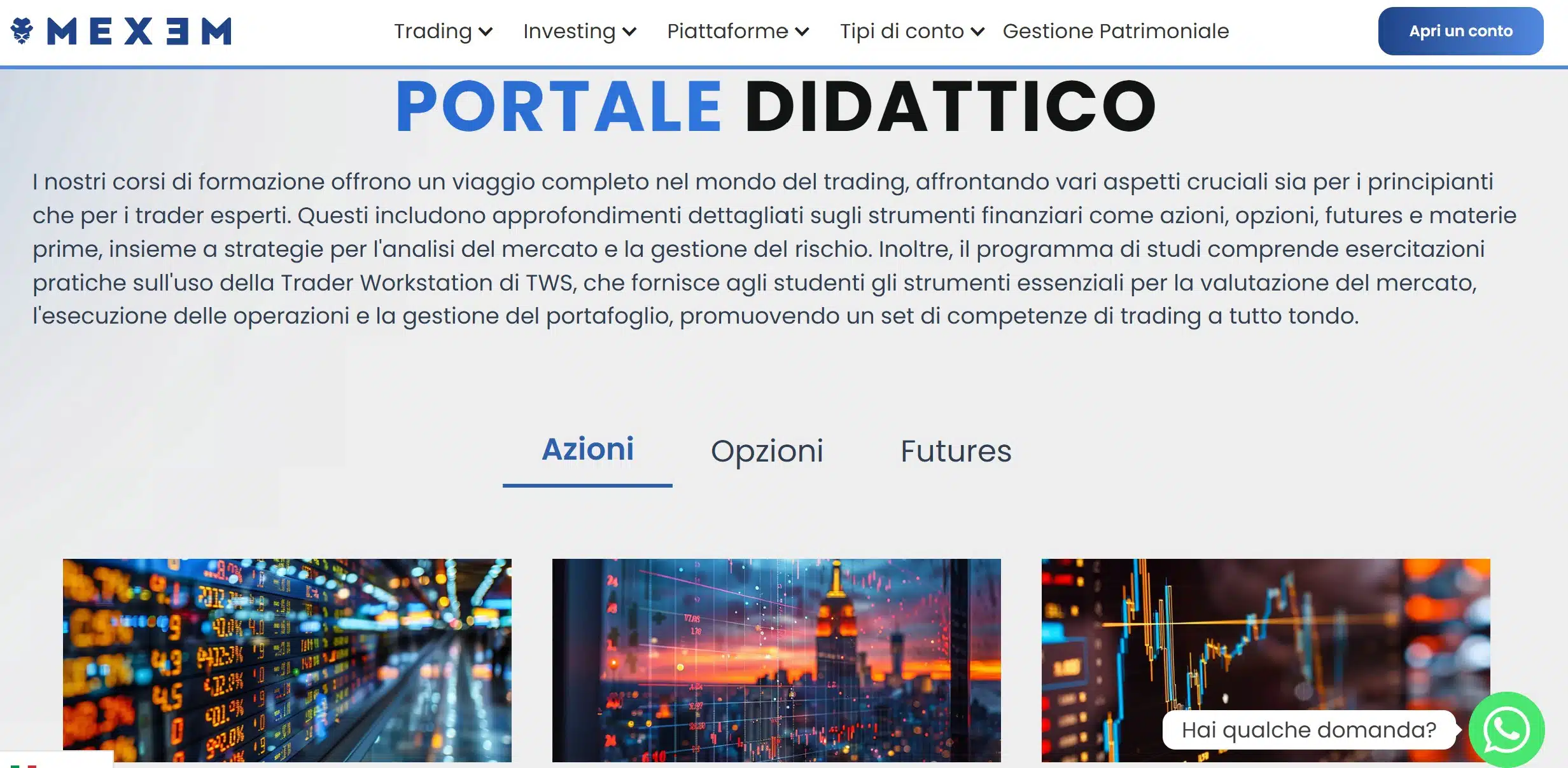 Portale didattico MEXEM