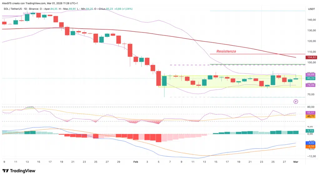 Solana (SOL) - daily 01 marzo 2026