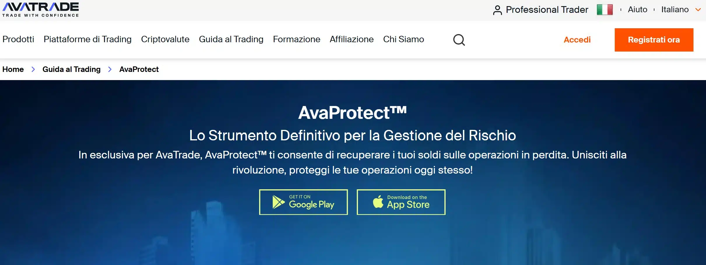 AvaProtect di AvaTrade