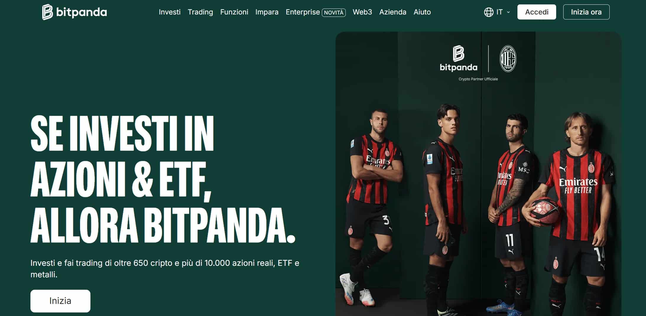 Bitpanda - migliori piattaforme per investire in petrolio