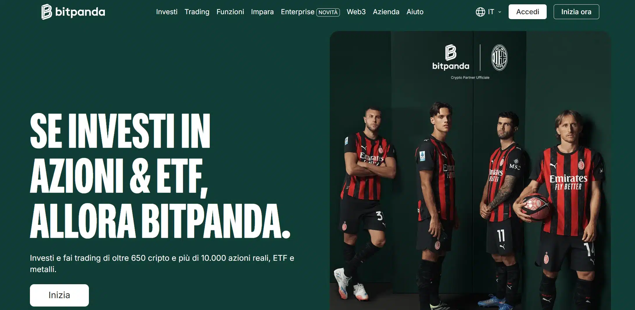 Bitpanda - migliori piattaforme per investire in petrolio