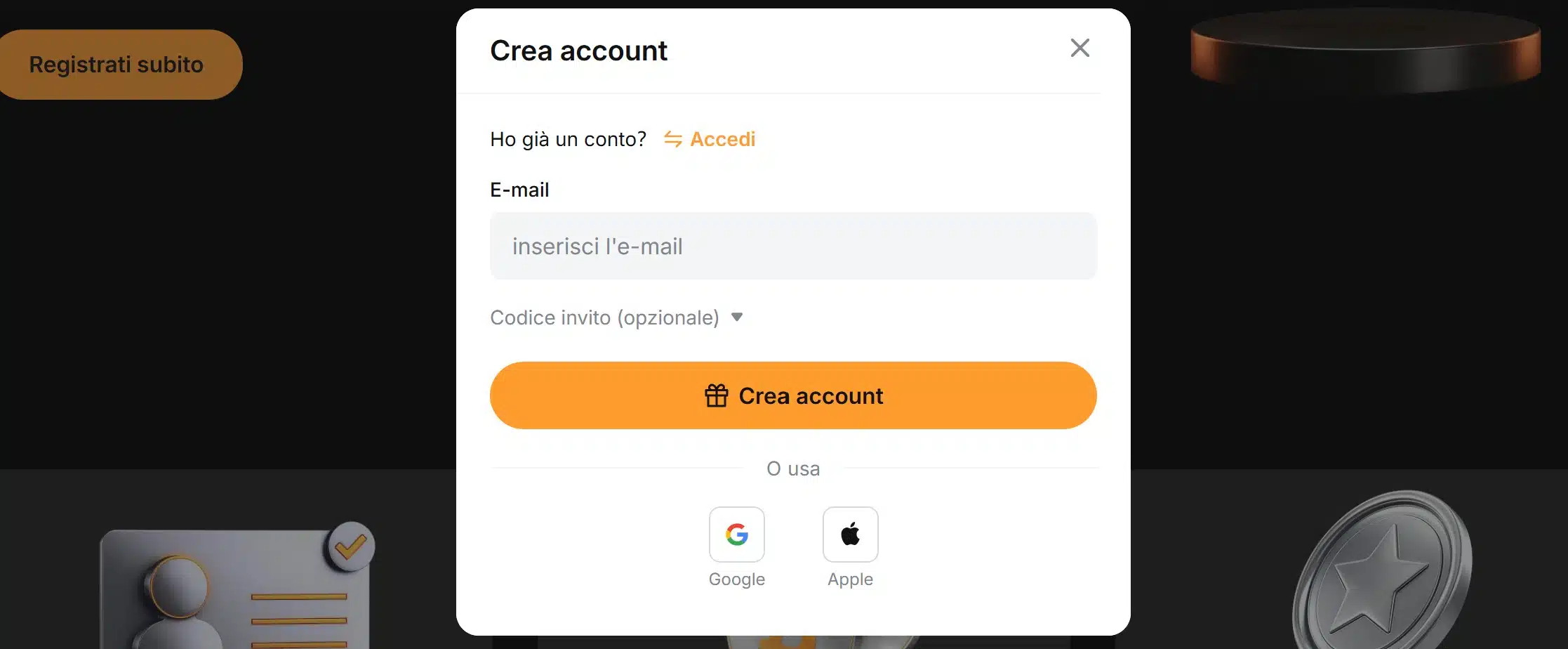 Registrazione Bybit PayPal Top-up