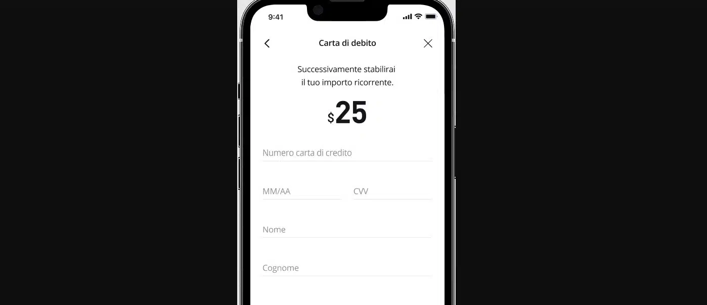 Collegare carta per eToro PAC