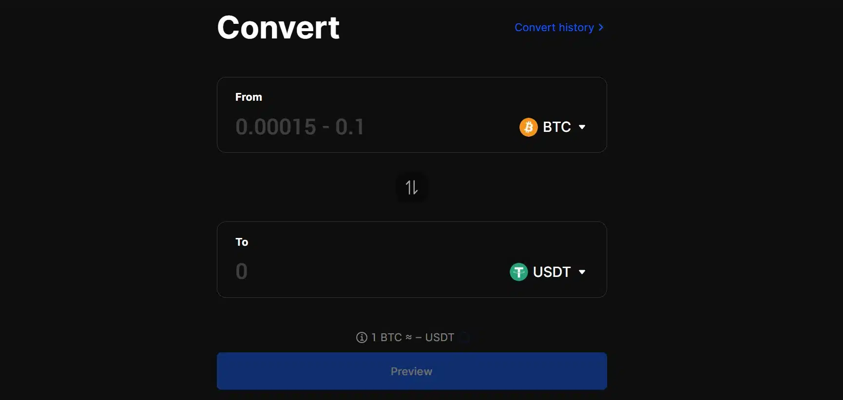 Piattaforma conversione crypto BingX