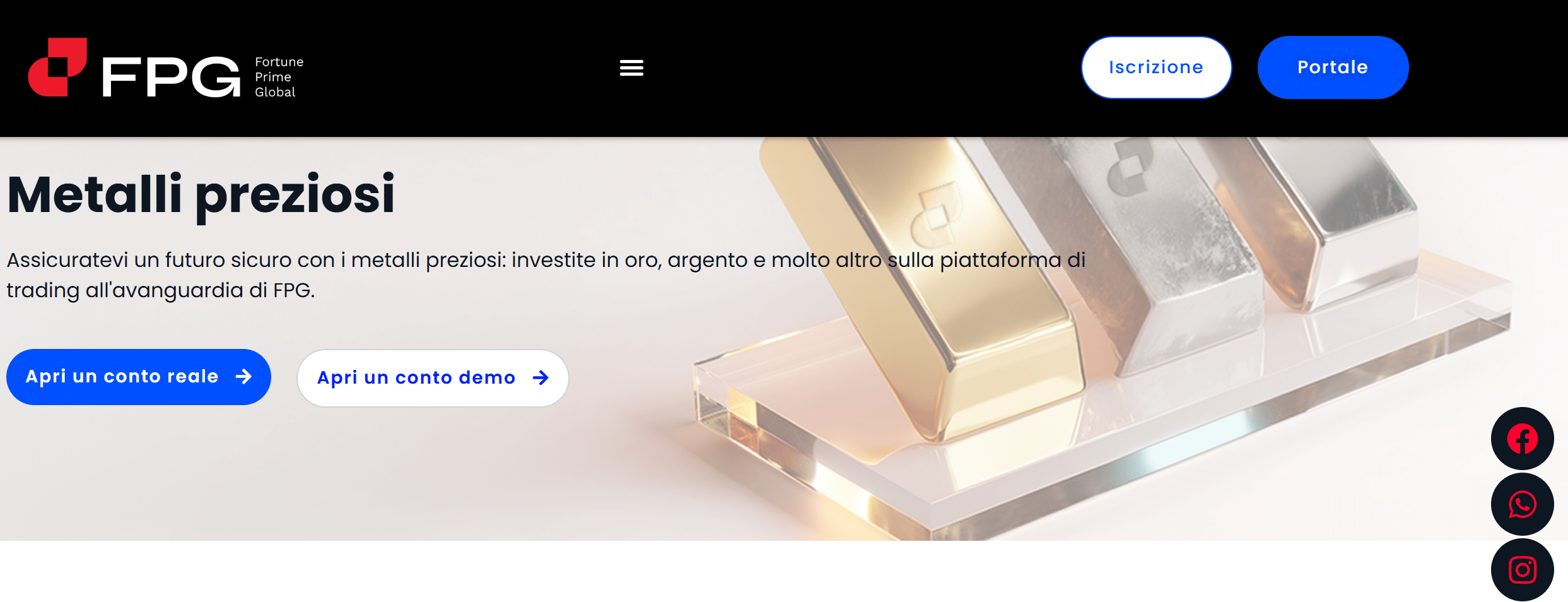 Piattaforme per investire in argento - FPG