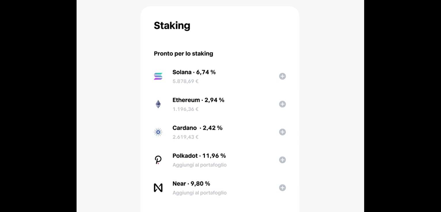 Staking Crypto su Trade Republic