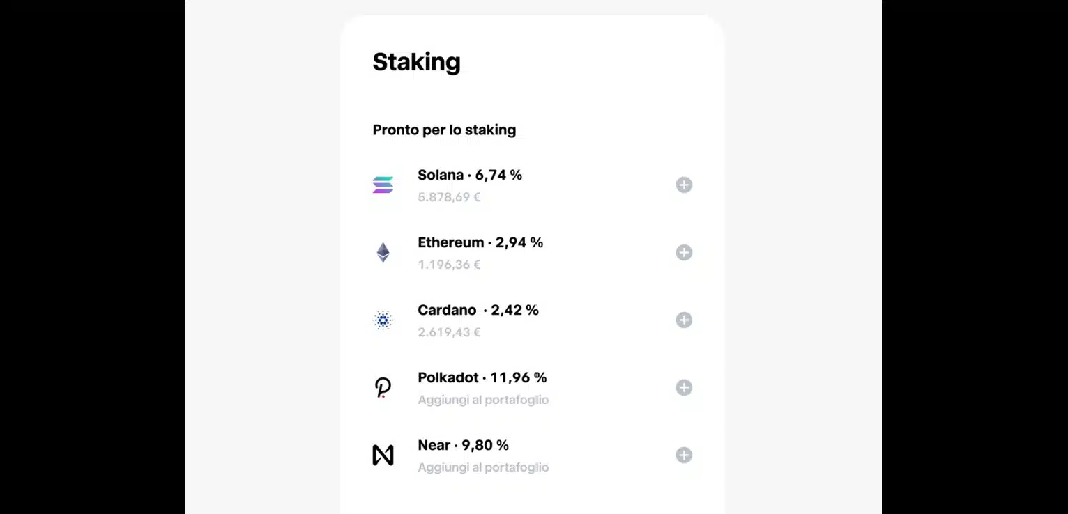 Staking Crypto su Trade Republic