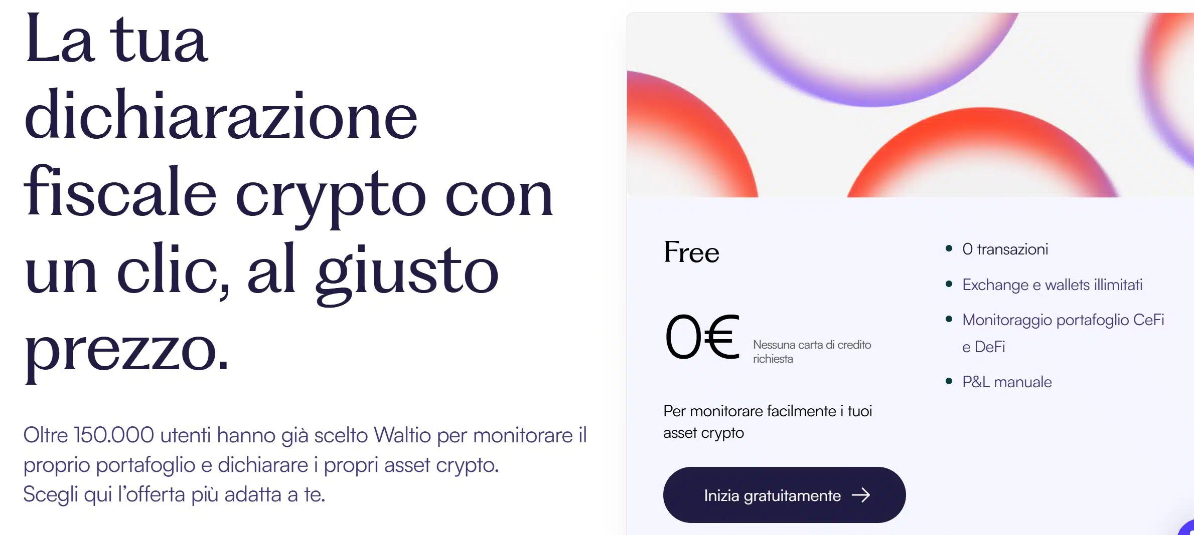 Waltio - Piani e costi