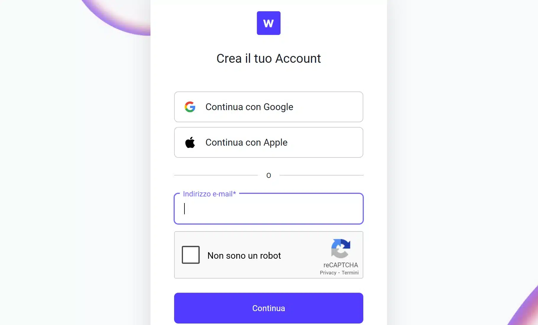Waltio - Come aprire un accoun
