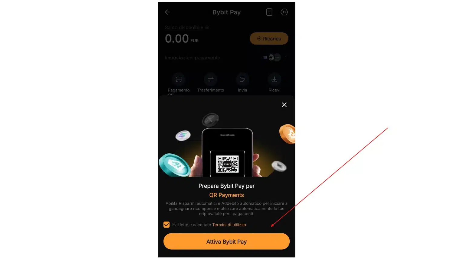Attivazione Bybit Pay