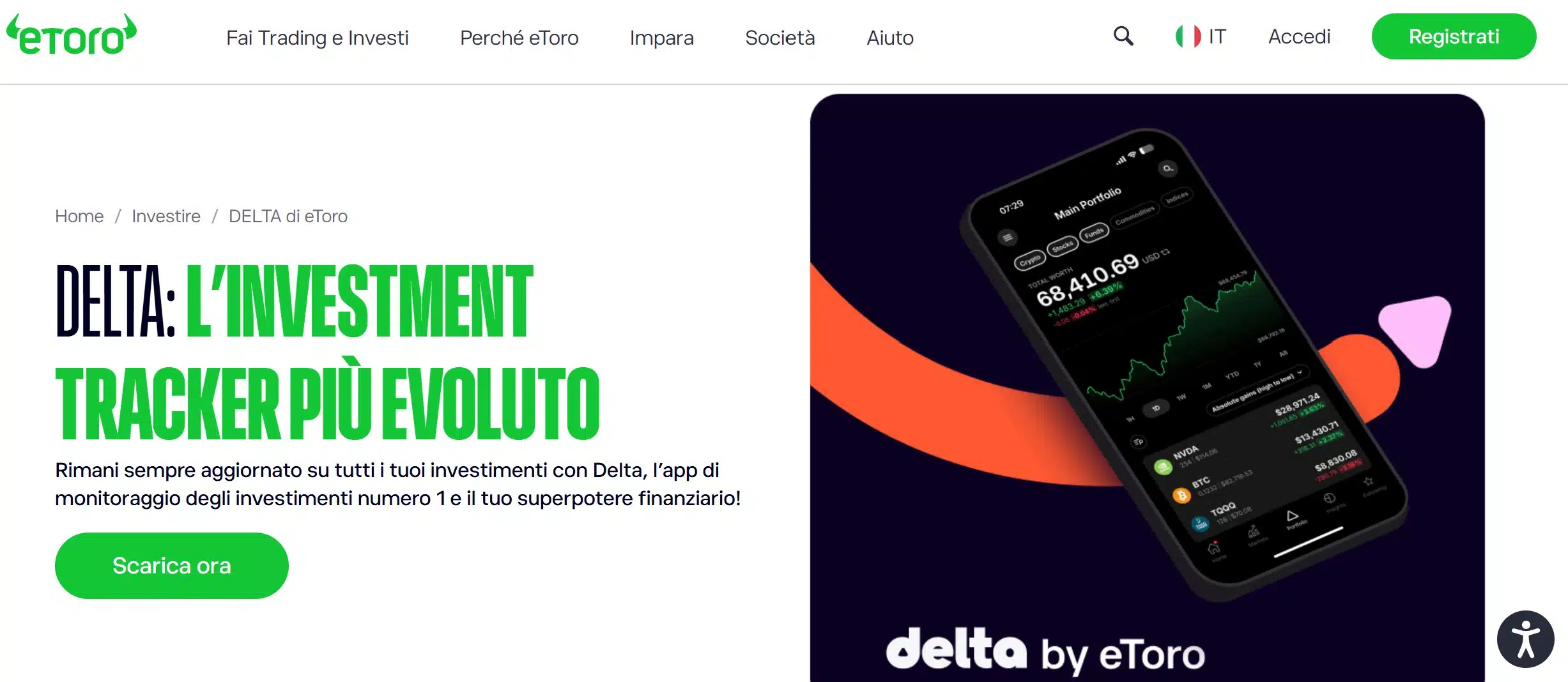 Delta - migliori tracker criptovalute