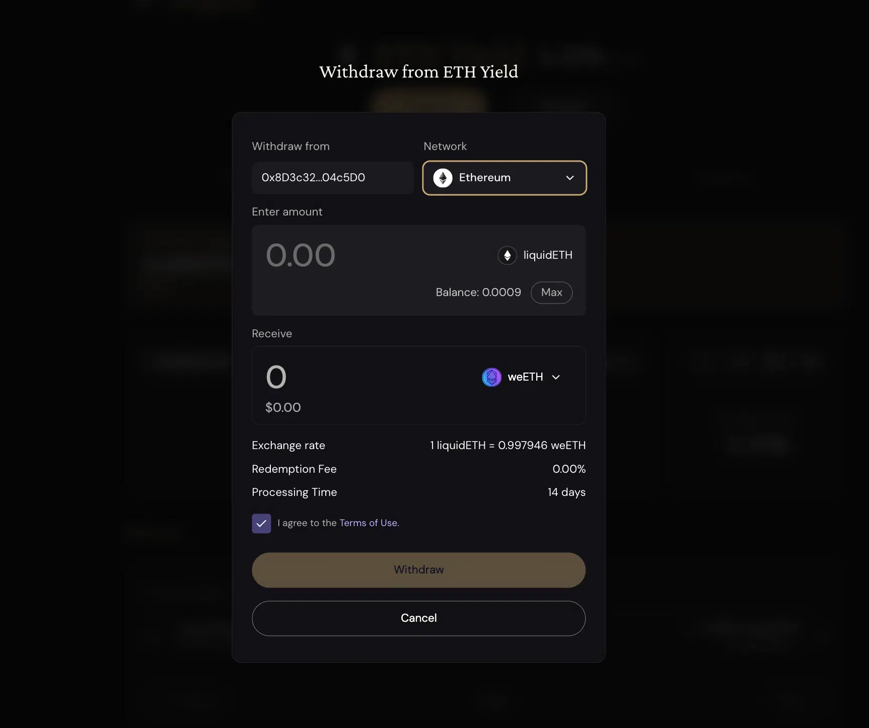 Liquid vault Ether.fi