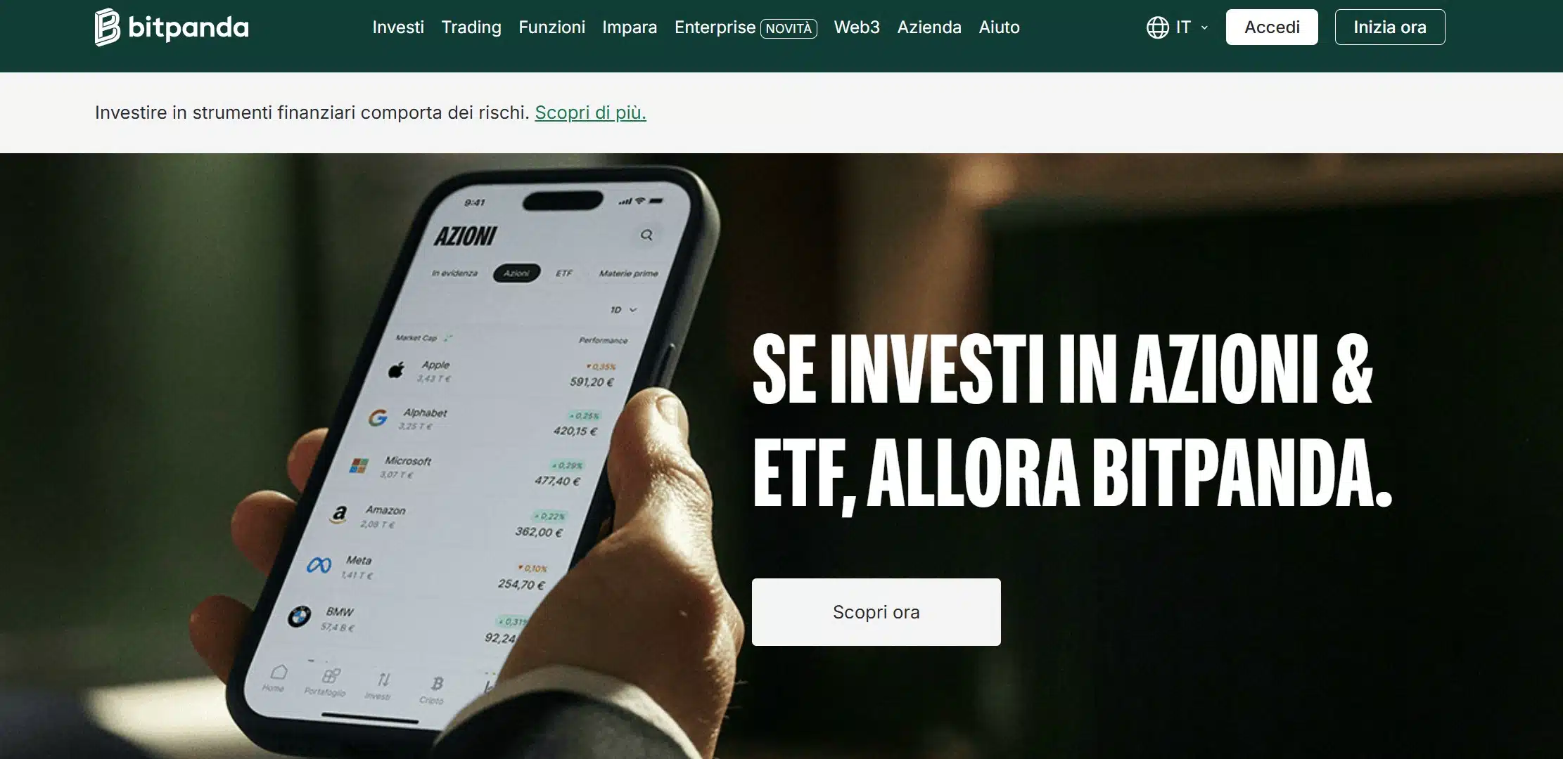 Migliori broker per trading ETF - Bitpanda