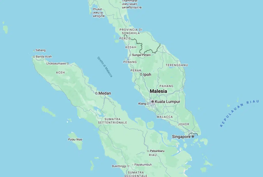 Malacca stretto chiusura