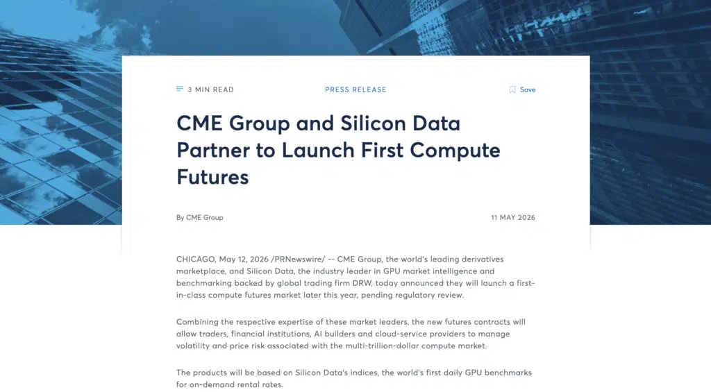 Comunicato CME Group