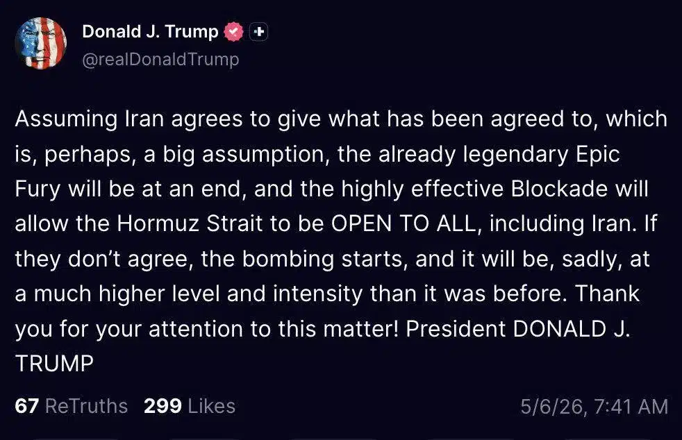 Donald Trump possibile pace USA e Iran