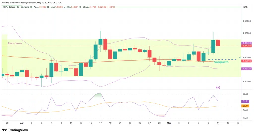 Ripple - daily 11 maggio 2026
