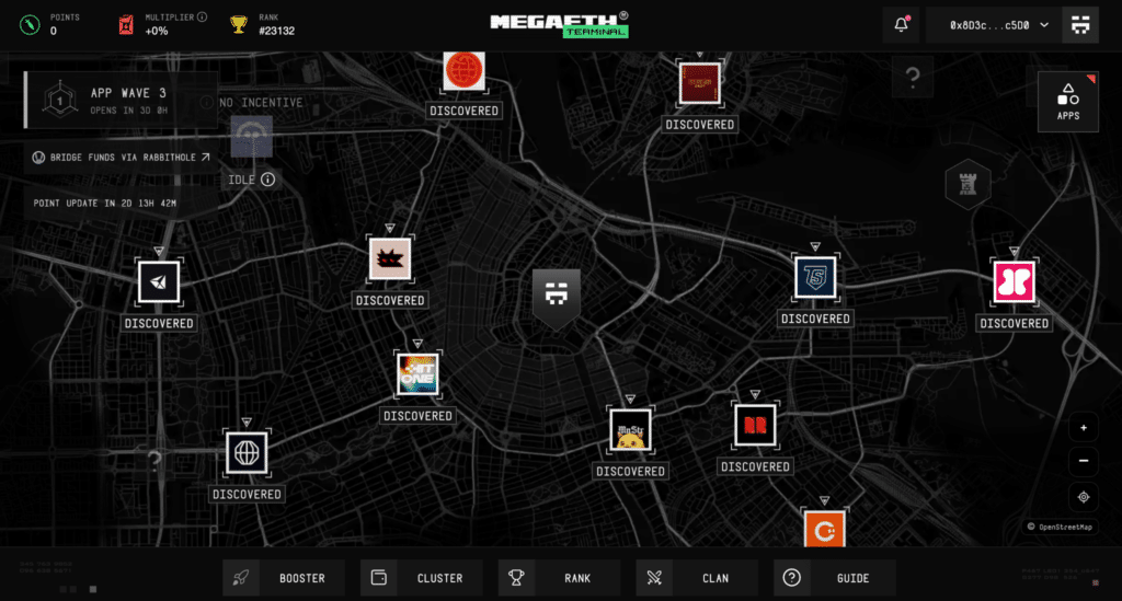 Terminal MegaETH airdrop dashboard