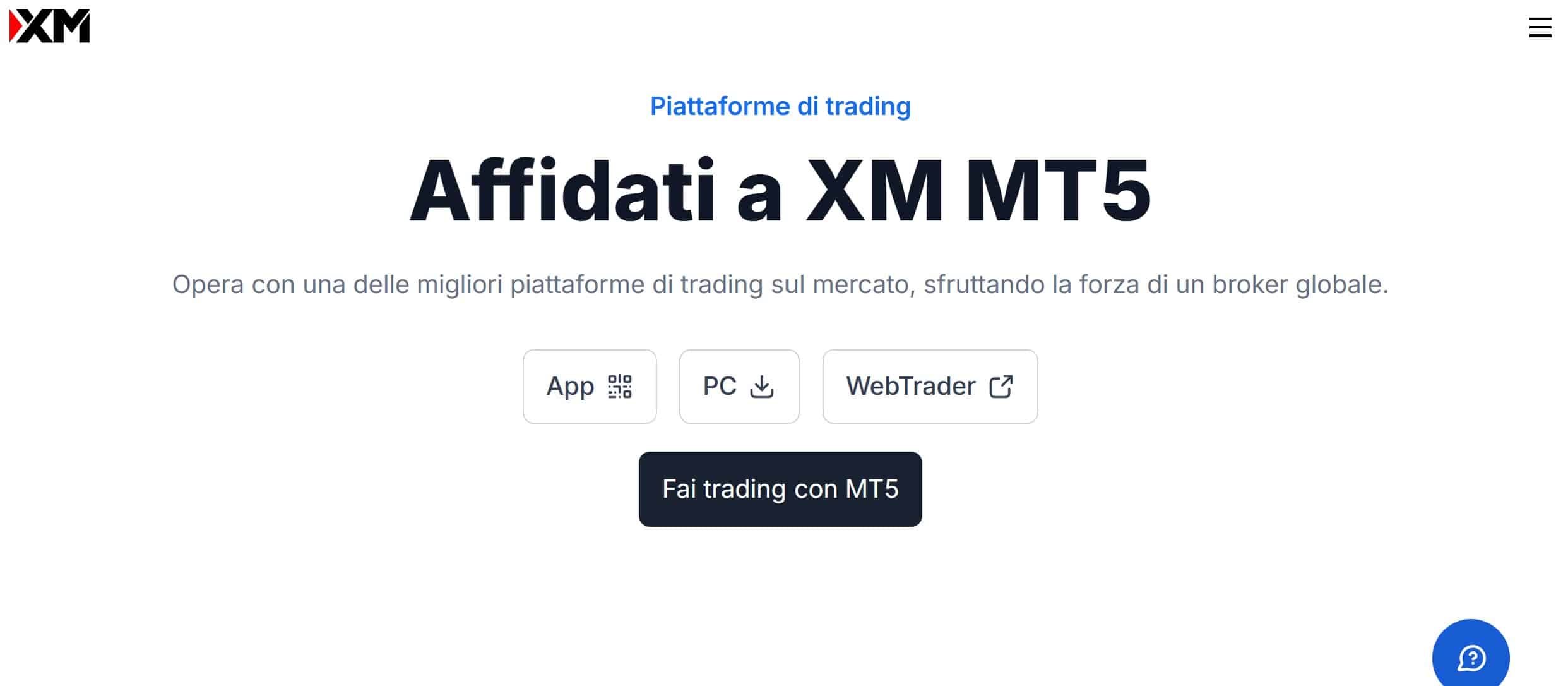 MetaTrader 5 su XM