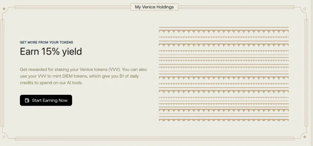 Staking VVV Venice